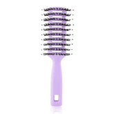 Kuber Industries Hair Brush | Flexible Bristles Brush | Hair Brush with Paddle | Quick Drying Hair Brush | Suitable For All Hair Types | Round Vented Hair Brush | Pack of 5 | C13-X-PURP | Purple